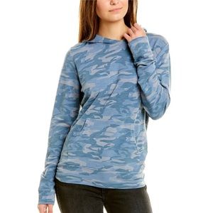 Monroe Blue Camo Hoodie size Small